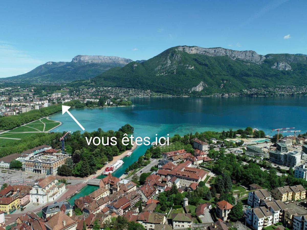 Studio Moderne, Place Parking Prive, Emplacement Ideal A 100 M Du Lac. Annecy Esterno foto