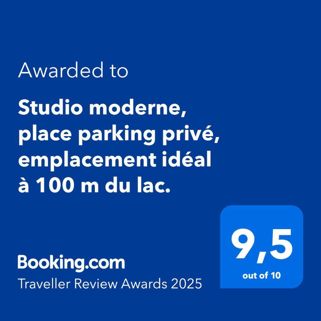 Studio Moderne, Place Parking Prive, Emplacement Ideal A 100 M Du Lac. Annecy Esterno foto